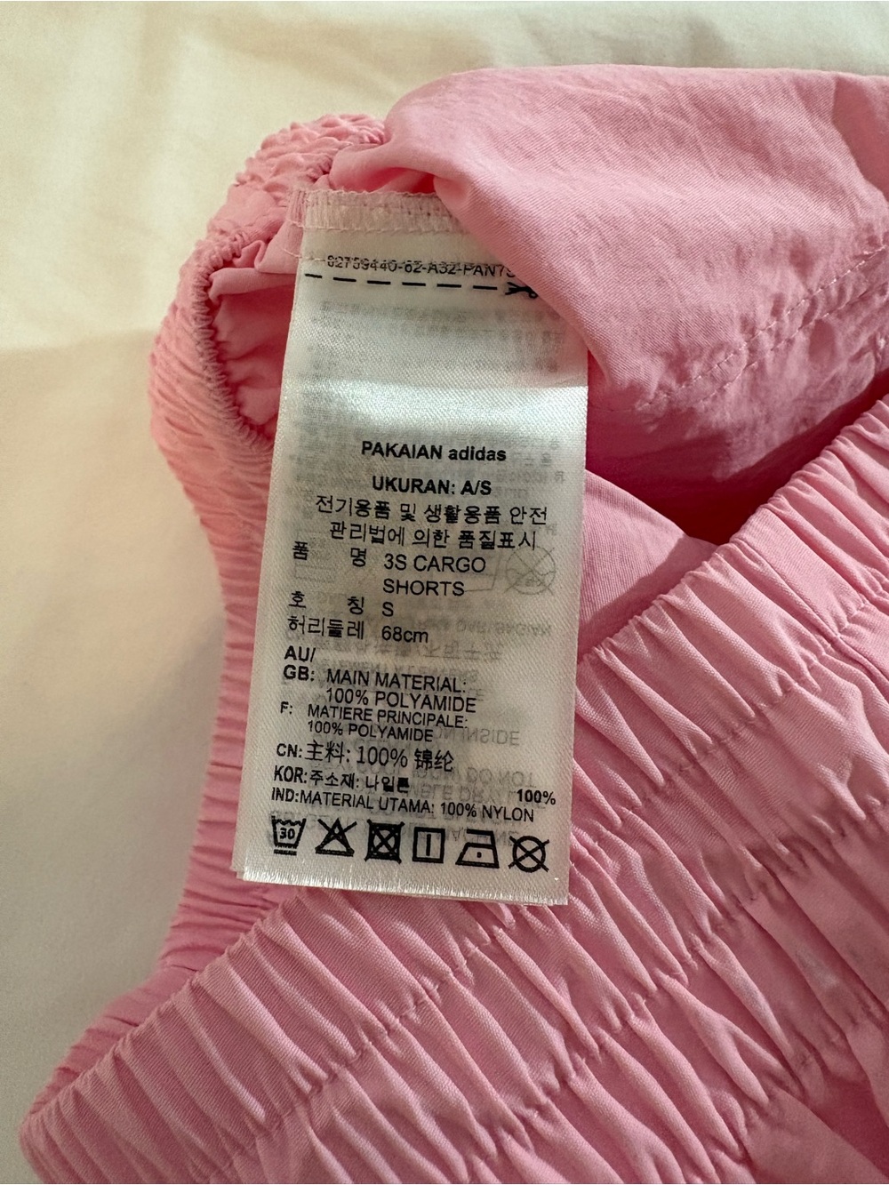 adidas Kids Pink Cargo Shorts - Picture 7 of 7